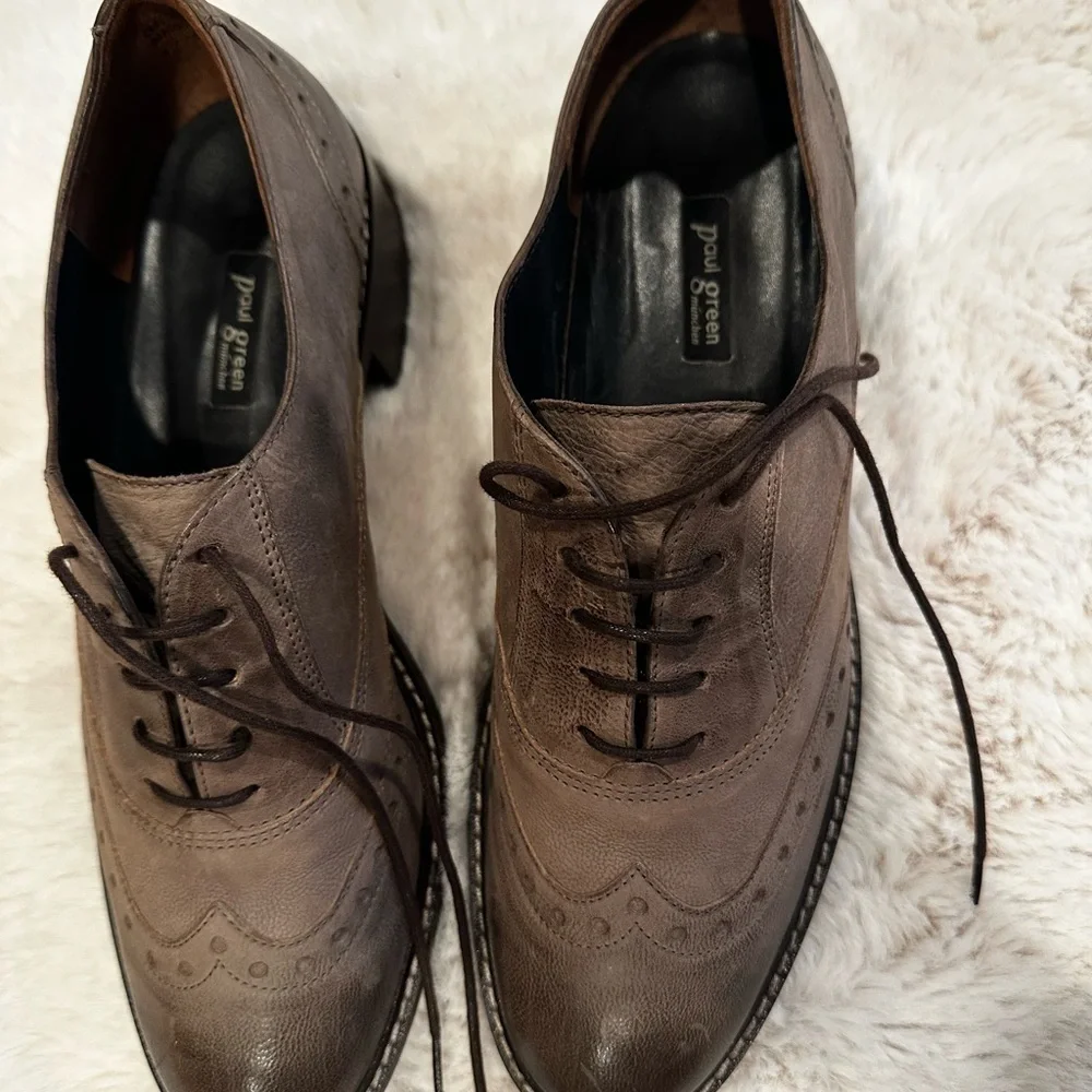 Pedro Garcia gray Leather Women's Loafers